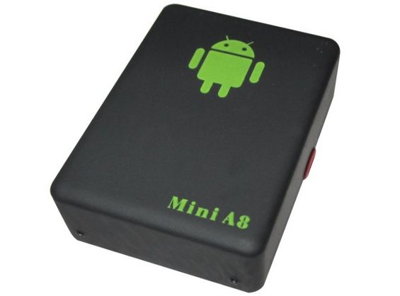 GPS трекер Mini A8 на белом фоне