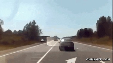 Советы начинающим водителям — как избегать аварийных ситуаций Авария, Для начинающих, Авто, Гифка, Длиннопост