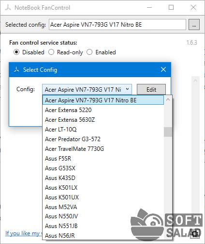 Программа NoteBook FanControl