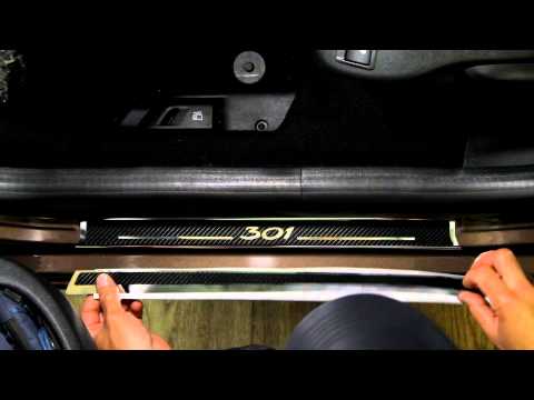 Наклейка на пороги для Пежо 301 (Peugeot 301)