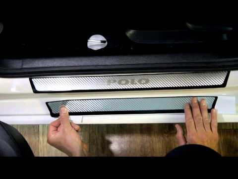 Наклейки на пороги для Volkswagen Polo (Поло)