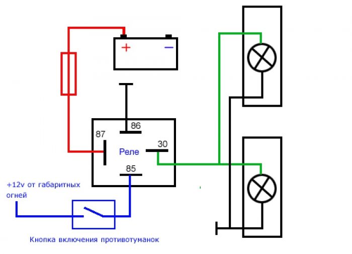 схема дхо 4 контактное реле