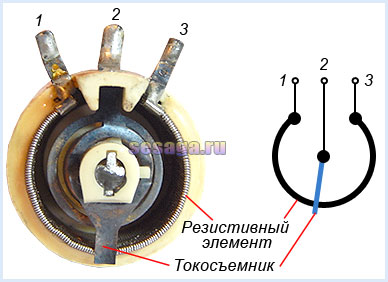 Схема потенциометра