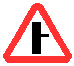 Знак 2.3.2 Примыкание второстепенной дороги