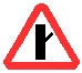Знак 2.3.4 Примыкание второстепенной дороги